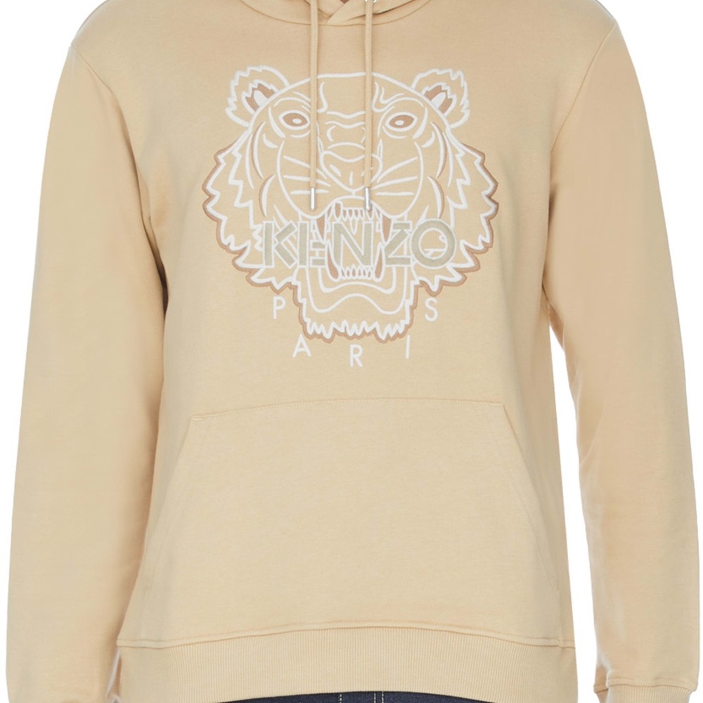 KENZO Paris Classic Tiger Hoodie Tan Beige Size Small